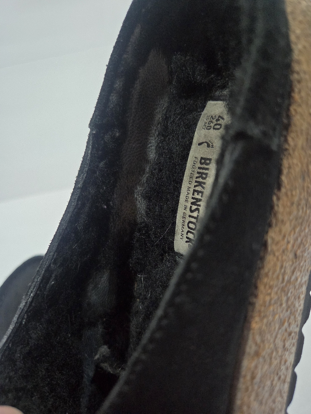 Birkenstock Black Suede Slip-On Clog with Buckle Sz.40 /9 - Picture 3 of 9